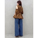 ギャザーバルーンペプラムブラウス | dazzlin | 詳細画像47 