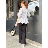 ギャザーバルーンペプラムブラウス | dazzlin | 詳細画像50 