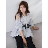 ギャザーバルーンペプラムブラウス | dazzlin | 詳細画像7 