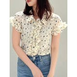 シュリンクフラワーフリルシャツ | dazzlin | 詳細画像10