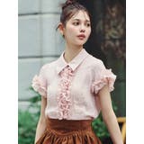 シュリンクフラワーフリルシャツ | dazzlin | 詳細画像11