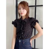 シュリンクフラワーフリルシャツ | dazzlin | 詳細画像21