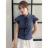 シュリンクフラワーフリルシャツ | dazzlin | 詳細画像29