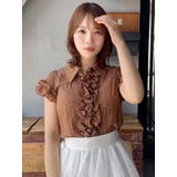 シュリンクフラワーフリルシャツ | dazzlin | 詳細画像34