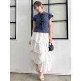 シュリンクフラワーフリルシャツ | dazzlin | 詳細画像45