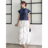 シュリンクフラワーフリルシャツ | dazzlin | 詳細画像46