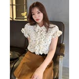 シュリンクフラワーフリルシャツ | dazzlin | 詳細画像7