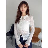 シュリンクレースコンパクトシャツ | dazzlin | 詳細画像3