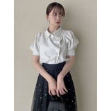 【再生産/新色登場】マルチボタンデザインブラウス | dazzlin | 詳細画像10