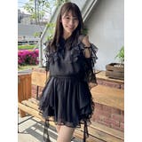 【セットアップ対応】シアーフルイドフリルミニスカート | dazzlin | 詳細画像12 