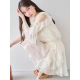 【セットアップ対応】シアーフルイドフリルミニスカート | dazzlin | 詳細画像2 