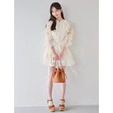 【セットアップ対応】シアーフルイドフリルミニスカート | dazzlin | 詳細画像4 