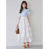 コットンレースバルーンタックスカート | dazzlin | 詳細画像3 