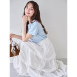 コットンレースバルーンタックスカート | dazzlin | 詳細画像4 