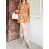 【セットアップ対応】ベルトダブルプリーツスカート | dazzlin | 詳細画像16 