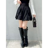 ブラック | 【再生産】バルーンミニスカート | dazzlin