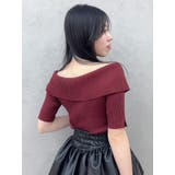 2WAYボタンオフショルニットトップス | dazzlin | 詳細画像32 