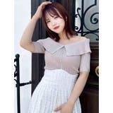 2WAYボタンオフショルニットトップス | dazzlin | 詳細画像35 