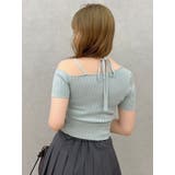 ワンショルレイヤードリブニット | dazzlin | 詳細画像10 