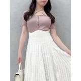 ワンショルレイヤードリブニット | dazzlin | 詳細画像12 