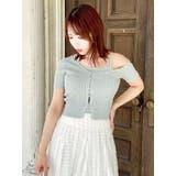 ワンショルレイヤードリブニット | dazzlin | 詳細画像16 