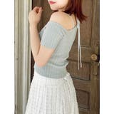 ワンショルレイヤードリブニット | dazzlin | 詳細画像17 