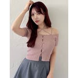 ワンショルレイヤードリブニット | dazzlin | 詳細画像21 