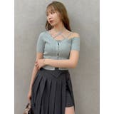 ワンショルレイヤードリブニット | dazzlin | 詳細画像9 