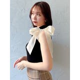 ワンショルリボンノースリトップス | dazzlin | 詳細画像11 