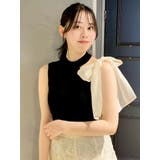 ワンショルリボンノースリトップス | dazzlin | 詳細画像22 