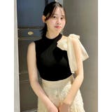 ワンショルリボンノースリトップス | dazzlin | 詳細画像23 