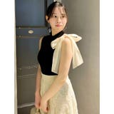 ワンショルリボンノースリトップス | dazzlin | 詳細画像24 