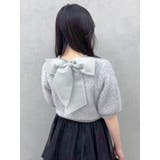 2WAYバックリボンヘアリーニット | dazzlin | 詳細画像30 