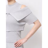 ビッグカラーレイヤードリブニット | dazzlin | 詳細画像28 