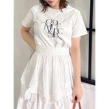 オフホワイト | ロゴアートTシャツ | dazzlin
