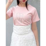 ピンク | ロゴアートTシャツ | dazzlin