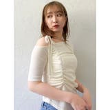 ワンショルギャザーカットトップス | dazzlin | 詳細画像10 