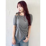 ワンショルギャザーカットトップス | dazzlin | 詳細画像15 