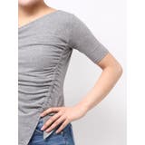 ワンショルギャザーカットトップス | dazzlin | 詳細画像34 