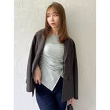 ワンショルギャザーカットトップス | dazzlin | 詳細画像4 