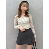 モチーフチュールシアートップス | dazzlin | 詳細画像11