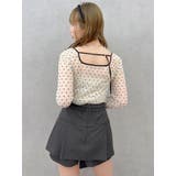 モチーフチュールシアートップス | dazzlin | 詳細画像17