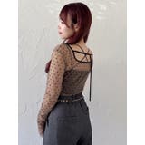 モチーフチュールシアートップス | dazzlin | 詳細画像41