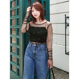 モチーフチュールシアートップス | dazzlin | 詳細画像5