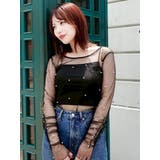 モチーフチュールシアートップス | dazzlin | 詳細画像6