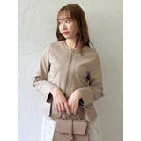 ウエストシェイプフェイクレザージャケット | dazzlin | 詳細画像11 