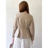 ウエストシェイプフェイクレザージャケット | dazzlin | 詳細画像12 