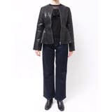 ウエストシェイプフェイクレザージャケット | dazzlin | 詳細画像25 