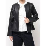 ウエストシェイプフェイクレザージャケット | dazzlin | 詳細画像29 