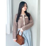 ツイードライクショートニットジャケット | dazzlin | 詳細画像21